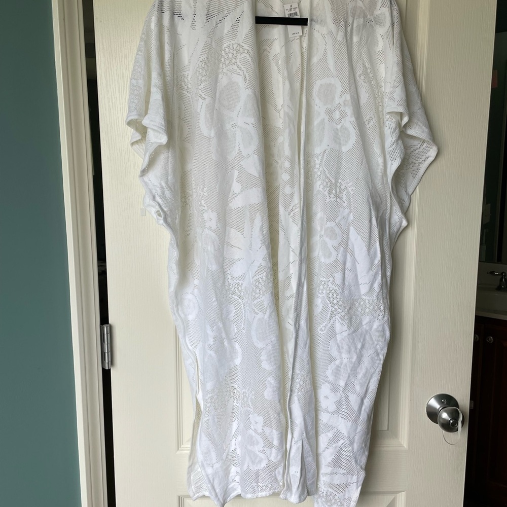 Aerie White Lace Coverup